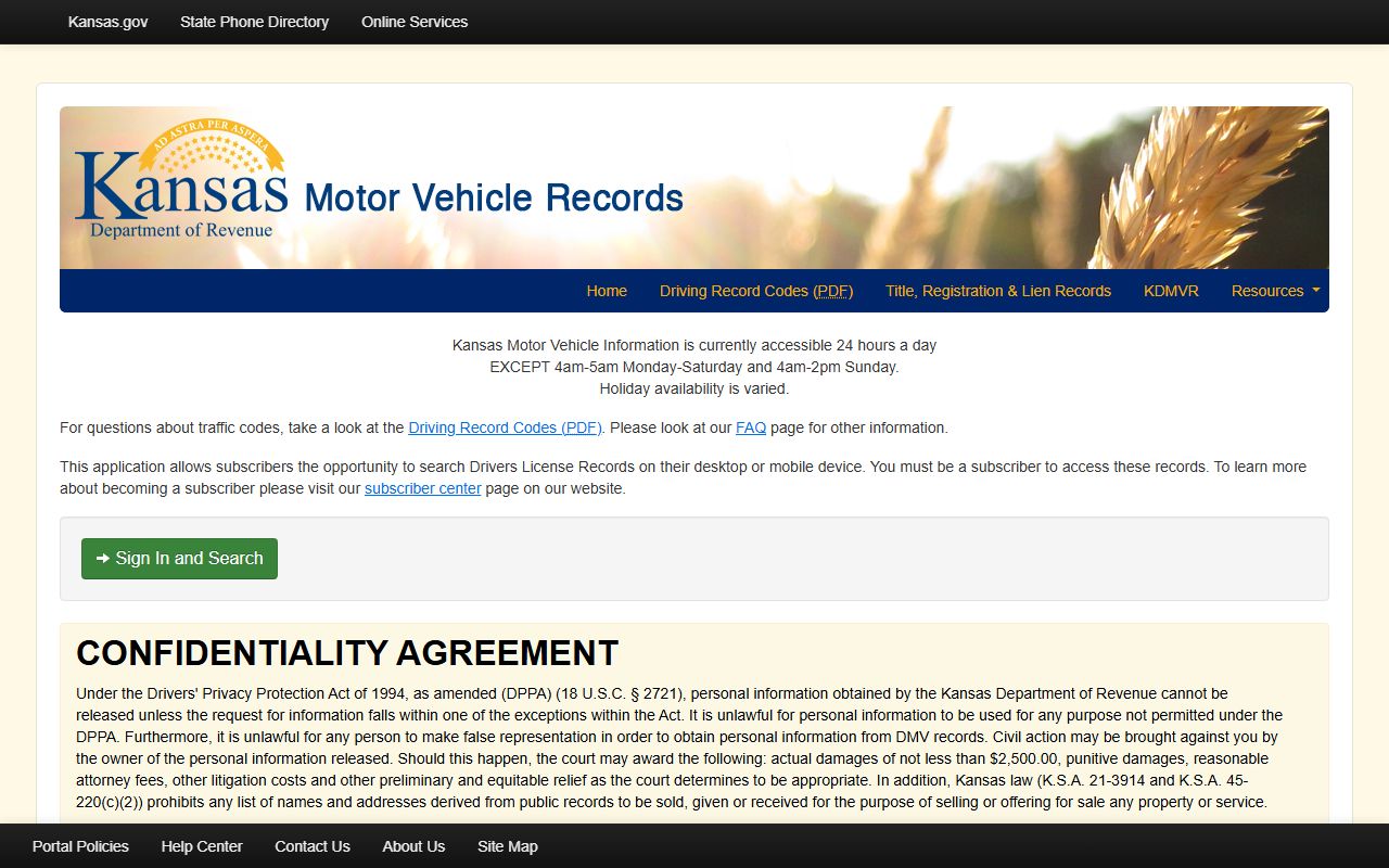 Jackson County traffic court records Kansas motor vehicle records